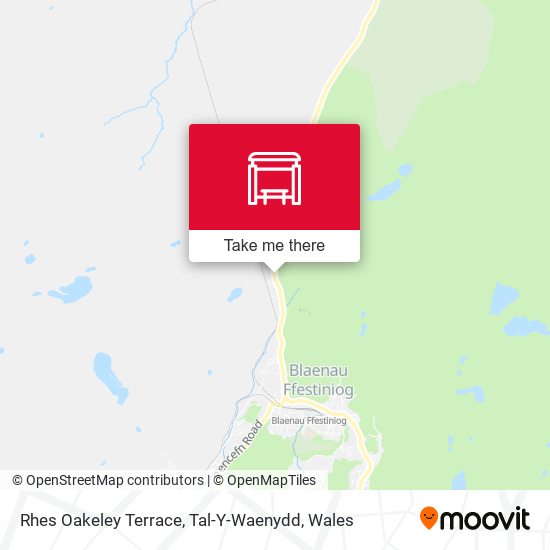 Rhes Oakeley Terrace, Tal-Y-Waenydd map