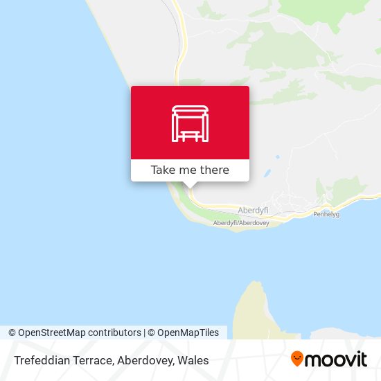 Trefeddian Terrace, Aberdovey map