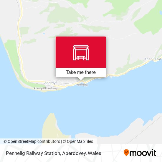 Penhelig Railway Station, Aberdovey map