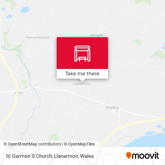 St Garmon`S Church, Llanarmon map
