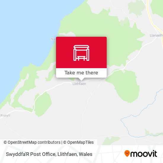 Swyddfa'R Post Office, Llithfaen map