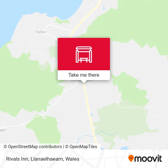Rivals Inn, Llanaelhaearn map