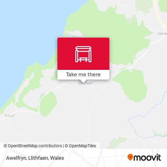 Awelfryn, Llithfaen map