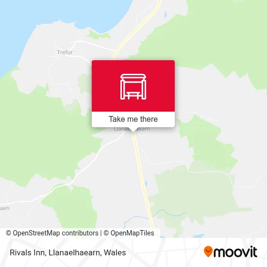 Rivals Inn, Llanaelhaearn map