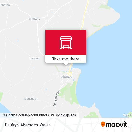 Daufryn, Abersoch map