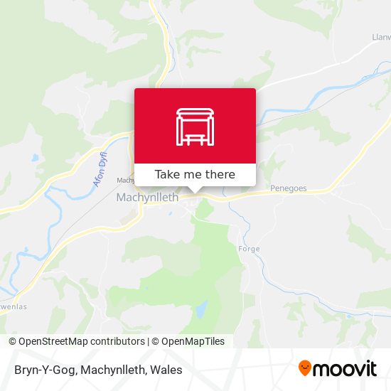 Bryn-Y-Gog, Machynlleth map