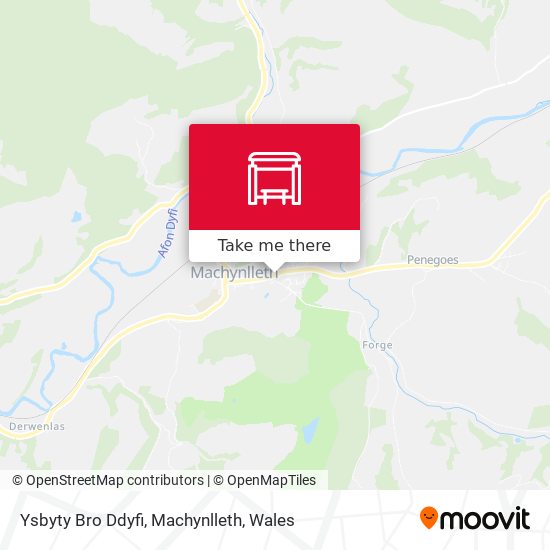 Ysbyty Bro Ddyfi, Machynlleth map