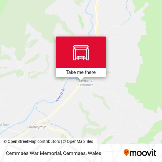 Cemmaes War Memorial, Cemmaes map