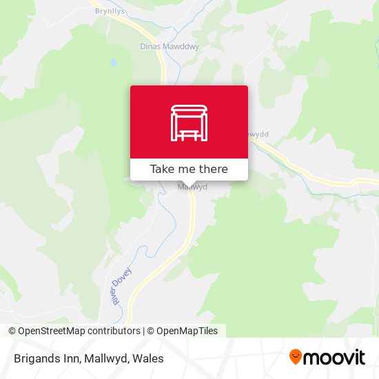 Brigands Inn, Mallwyd map