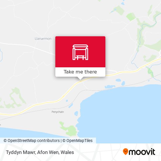 Tyddyn Mawr, Afon Wen map