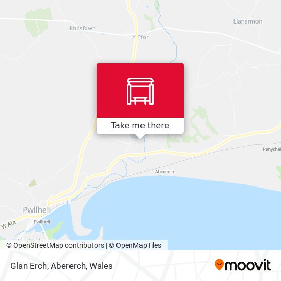 Glan Erch, Abererch map