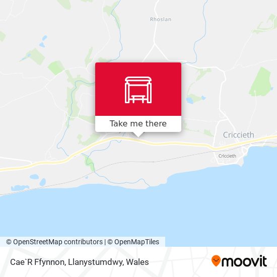 Cae`R Ffynnon, Llanystumdwy map