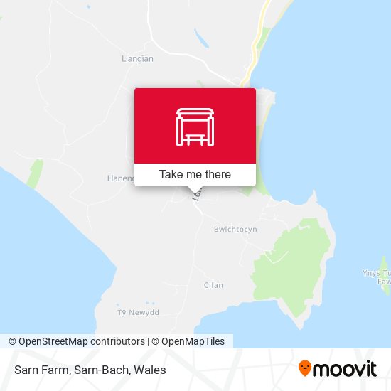 Sarn Farm, Sarn-Bach map