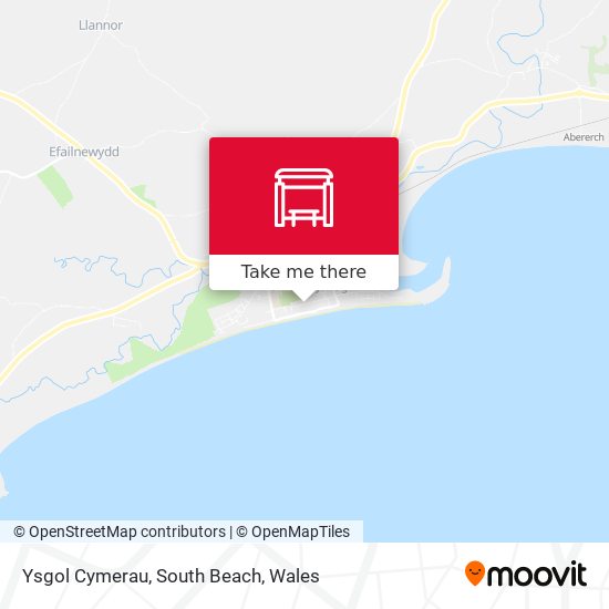 Ysgol Cymerau, South Beach map