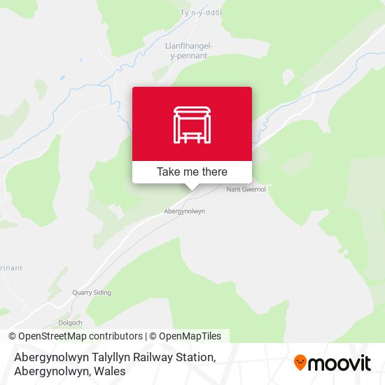 Abergynolwyn Talyllyn Railway Station, Abergynolwyn map