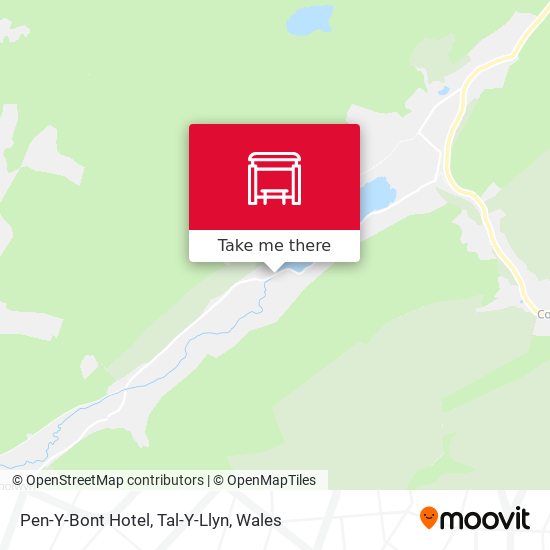 Pen-Y-Bont Hotel, Tal-Y-Llyn map