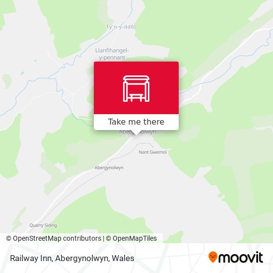 Railway Inn, Abergynolwyn map