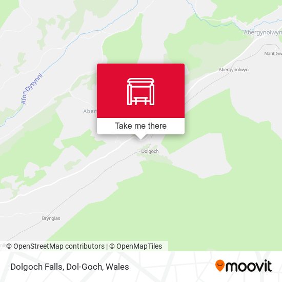 Dolgoch Falls, Dol-Goch map