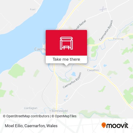 Moel Eilio, Caernarfon map