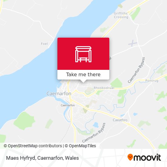 Maes Hyfryd, Caernarfon map