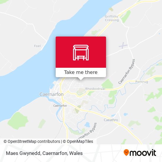 Maes Gwynedd, Caernarfon map