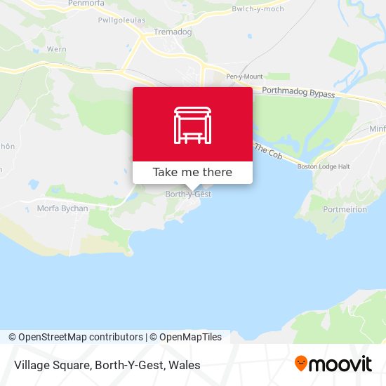 Village Square, Borth-Y-Gest map