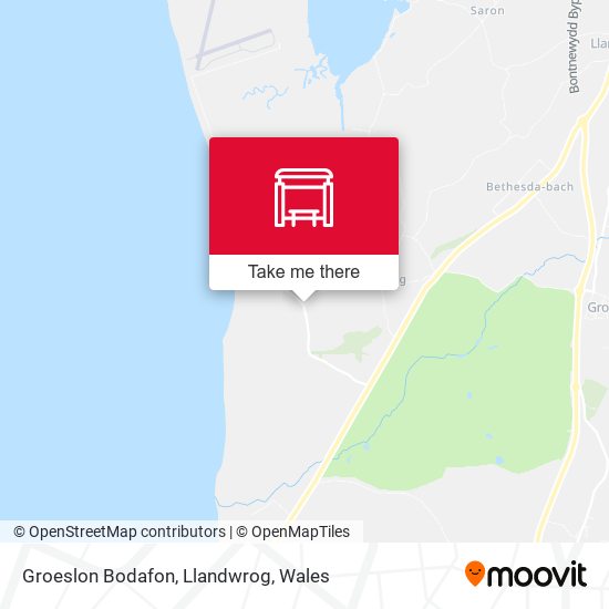 Groeslon Bodafon, Llandwrog map
