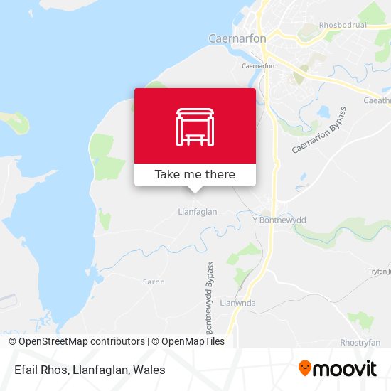 Efail Rhos, Llanfaglan map