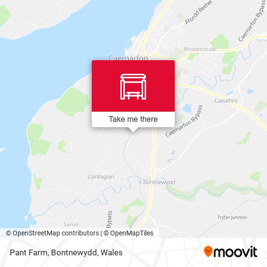 Pant Farm, Bontnewydd map