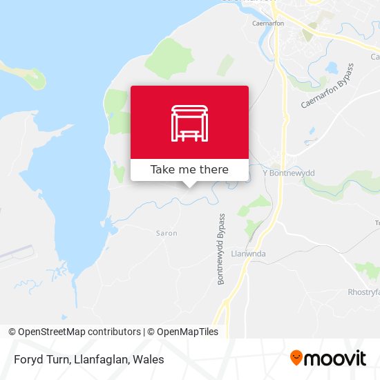 Foryd Turn, Llanfaglan map