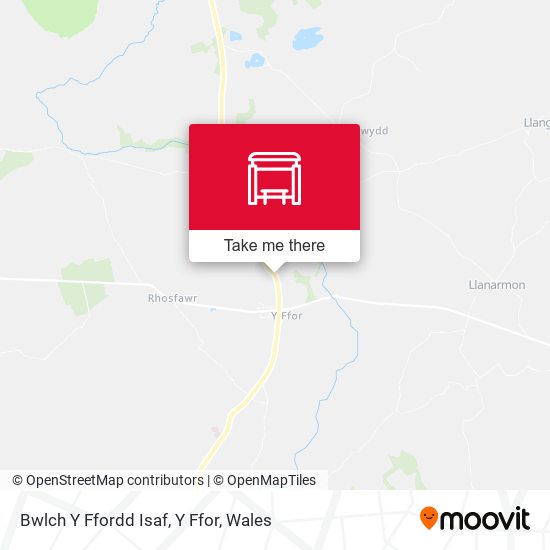 Bwlch Y Ffordd Isaf, Y Ffor map