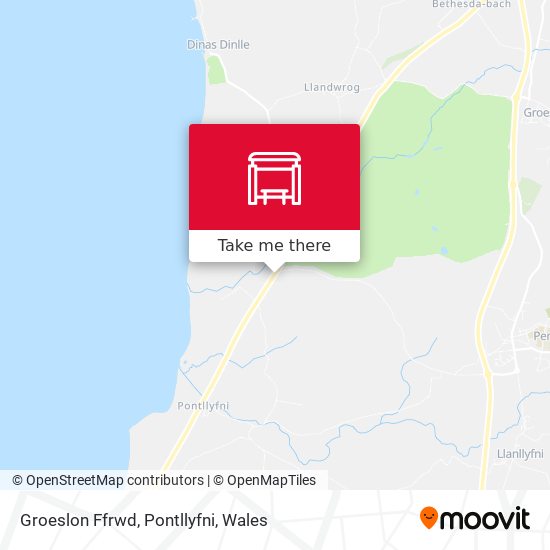 Groeslon Ffrwd, Pontllyfni map