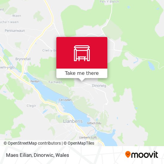 Maes Eilian, Dinorwic map