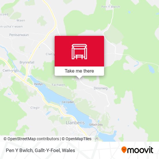 Pen Y Bwlch, Gallt-Y-Foel map