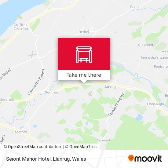 Seiont Manor Hotel, Llanrug map