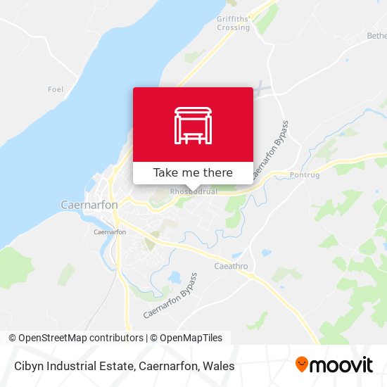 Cibyn Industrial Estate, Caernarfon map