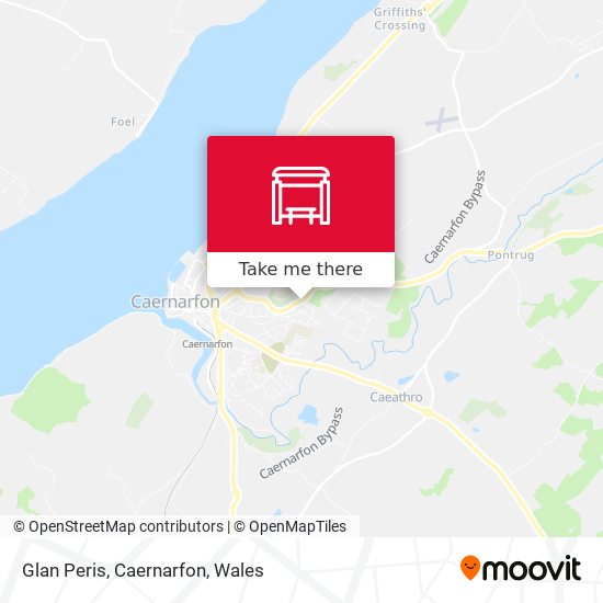 Glan Peris, Caernarfon map