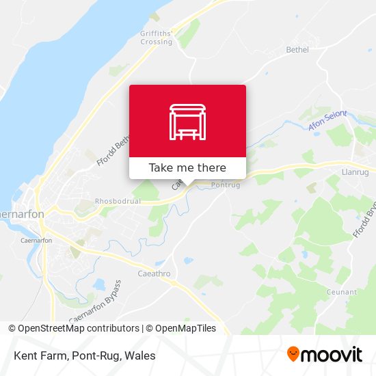 Kent Farm, Pont-Rug map