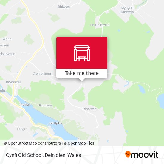 Cynfi Old School, Deiniolen map