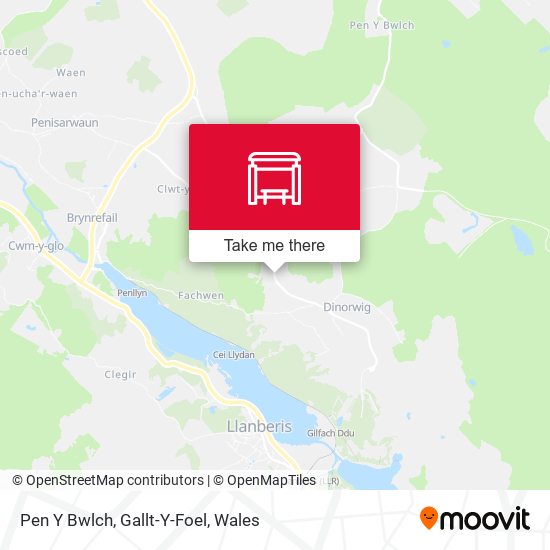 Pen Y Bwlch, Gallt-Y-Foel map