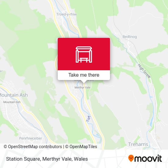 Station Square, Merthyr Vale map