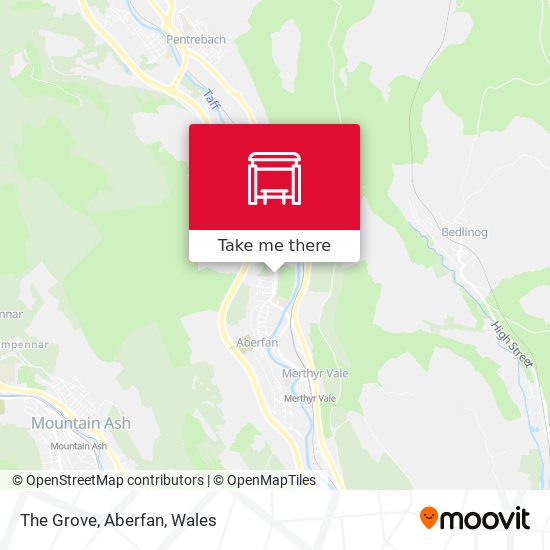 The Grove, Aberfan map
