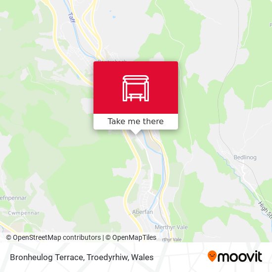 Bronheulog Terrace, Troedyrhiw map