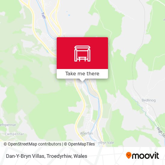 Dan-Y-Bryn Villas, Troedyrhiw map
