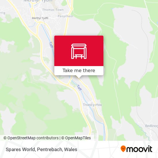 Spares World, Pentrebach map