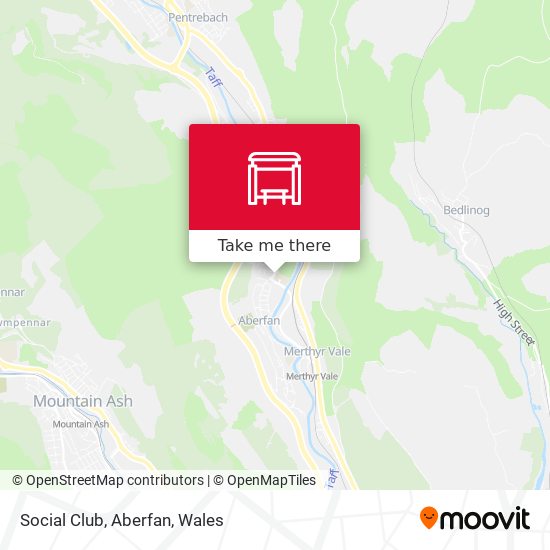 Social Club, Aberfan map