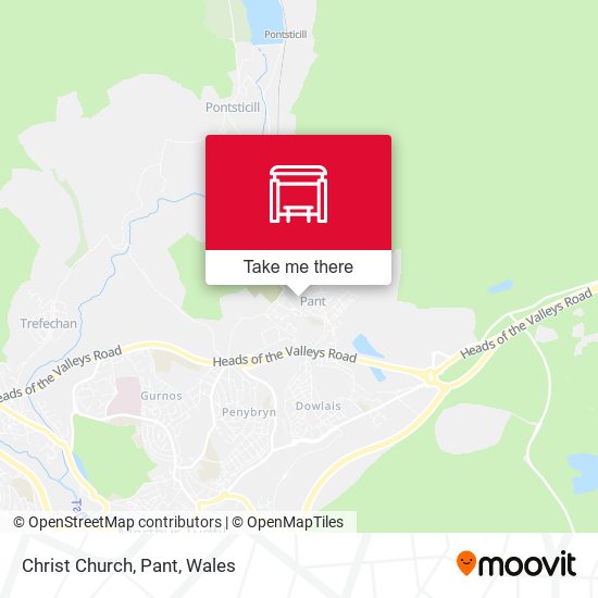 Christ Church, Pant map