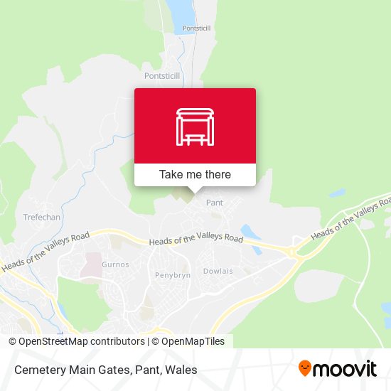 Cemetery Main Gates, Pant map
