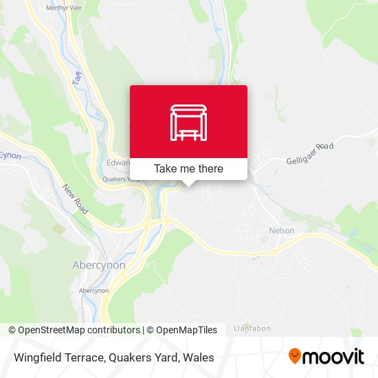 Wingfield Terrace, Quakers Yard map