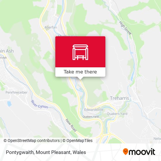 Pontygwaith, Mount Pleasant map